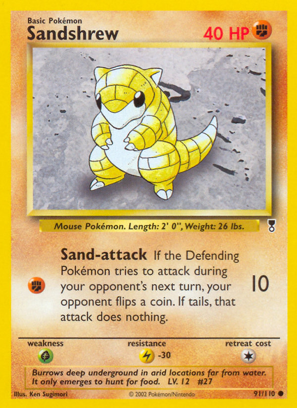 Sandshrew (91/110) [Legendary Collection] | Rock City Comics