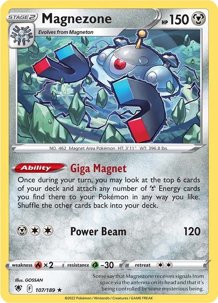 Magnezone (107/189) (Theme Deck Exclusive) [Sword & Shield: Astral Radiance] | Rock City Comics