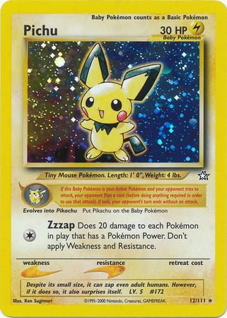 Pichu (12/111) [Neo Genesis Unlimited] | Rock City Comics