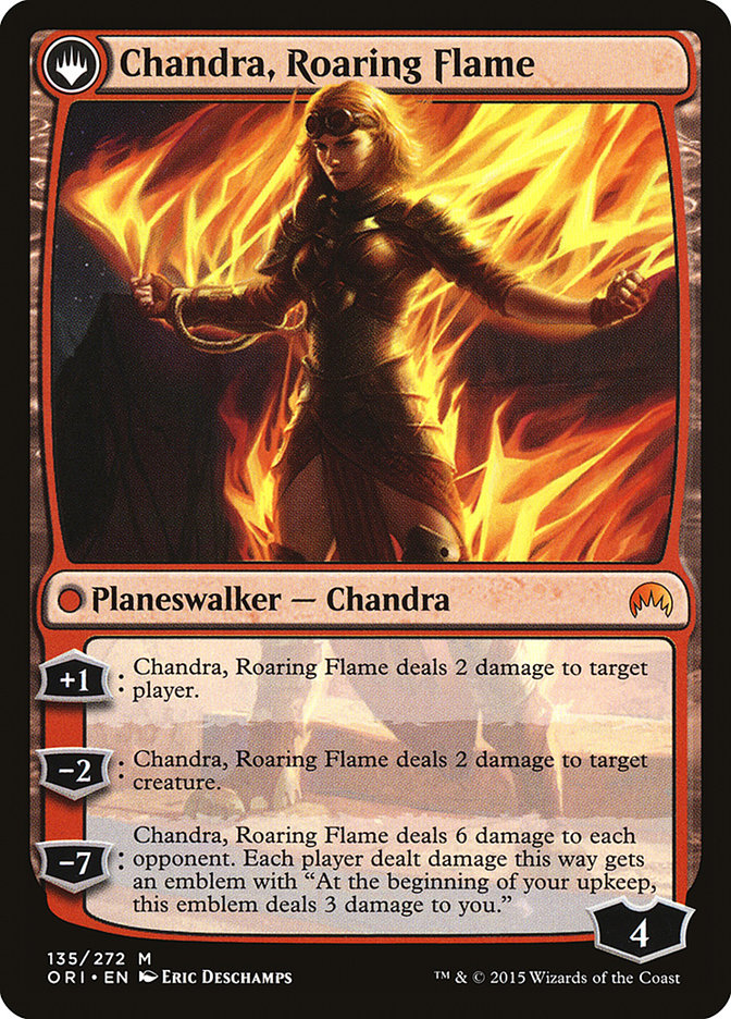 Chandra, Fire of Kaladesh // Chandra, Roaring Flame [Magic Origins] | Rock City Comics