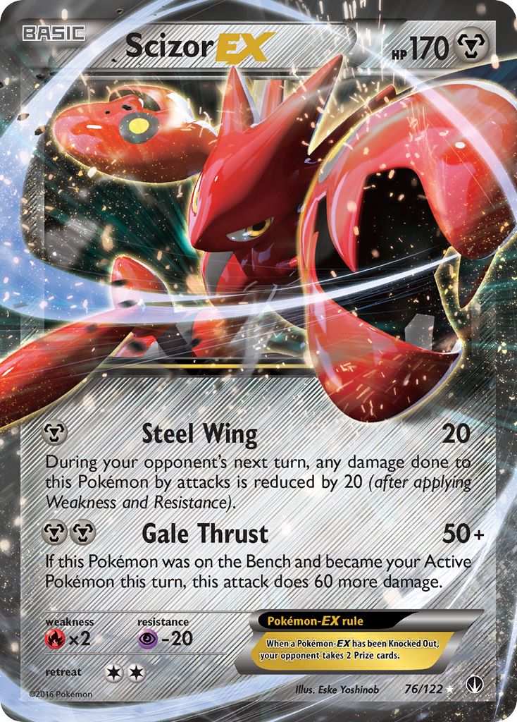 Scizor EX (76/122) [XY: BREAKpoint] | Rock City Comics