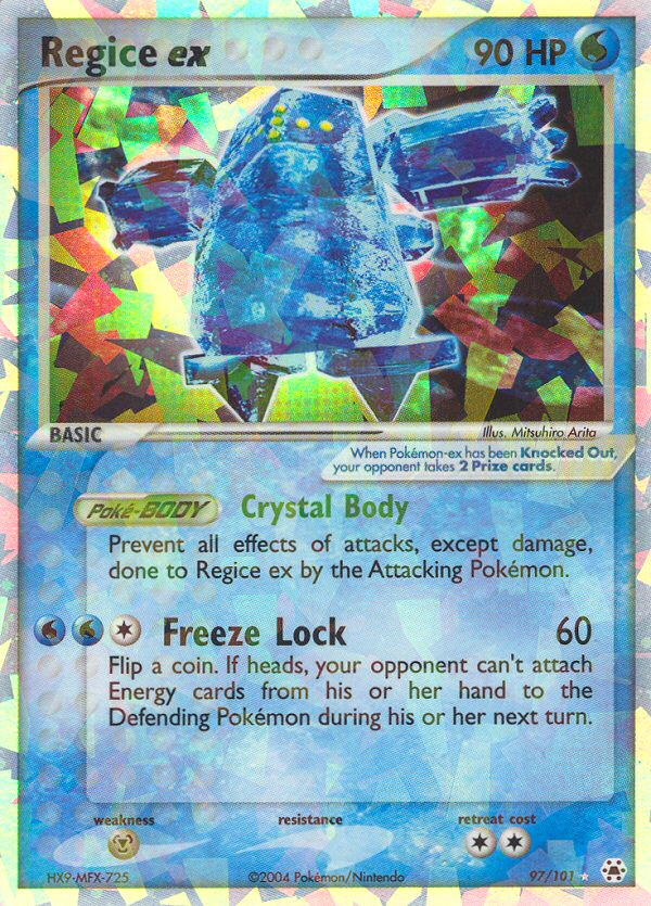 Regice ex (97/101) [EX: Hidden Legends] | Rock City Comics