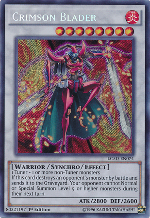 Crimson Blader [LC5D-EN074] Secret Rare | Rock City Comics