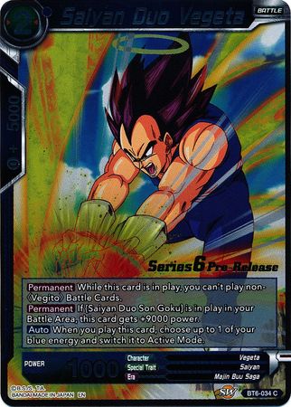 Saiyan Duo Vegeta [BT6-034_PR] | Rock City Comics