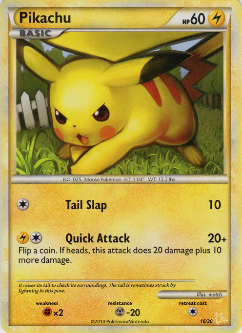 Pikachu (16/30) [HeartGold & SoulSilver: Trainer Kit - Raichu] | Rock City Comics