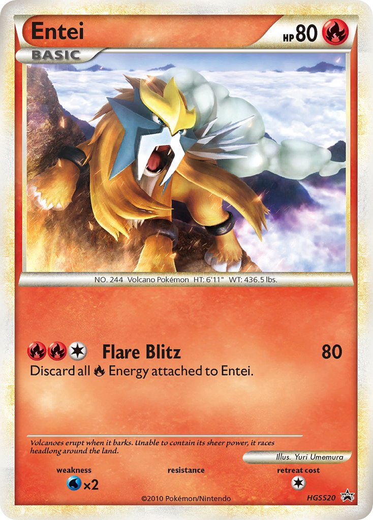 Entei (HGSS20) [HeartGold & SoulSilver: Black Star Promos] | Rock City Comics