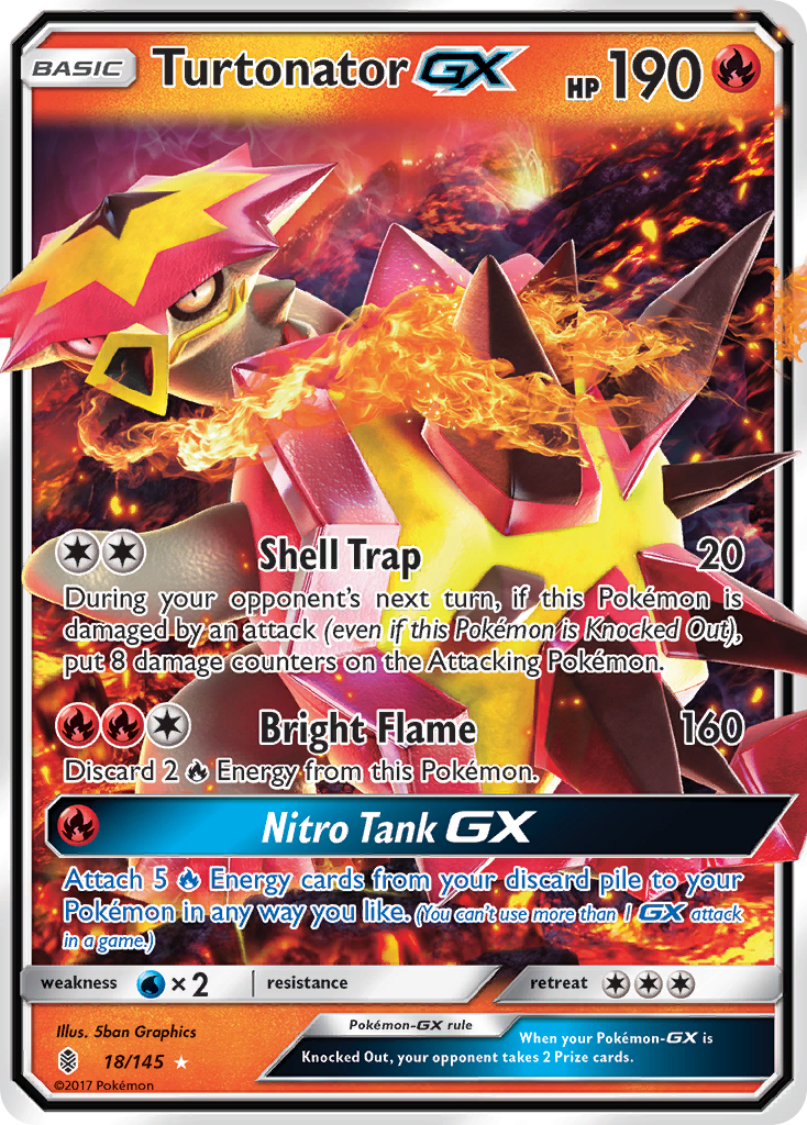 Turtonator GX (18/145) [Sun & Moon: Guardians Rising] | Rock City Comics