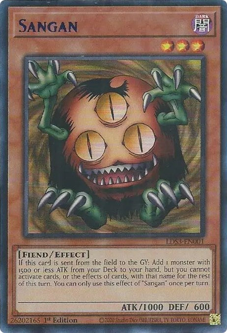 Sangan (Blue) [LDS3-EN001] Ultra Rare | Rock City Comics