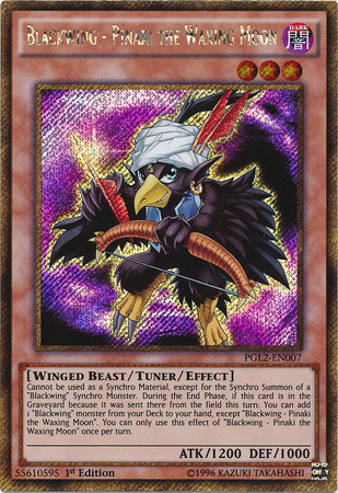 Blackwing - Pinaki the Waxing Moon [PGL2-EN007] Gold Secret Rare | Rock City Comics