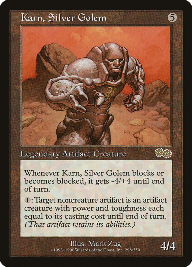 Karn, Silver Golem [Urza's Saga] | Rock City Comics