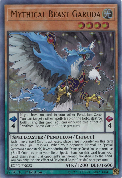Mythical Beast Garuda [EXFO-EN023] Ultra Rare | Rock City Comics