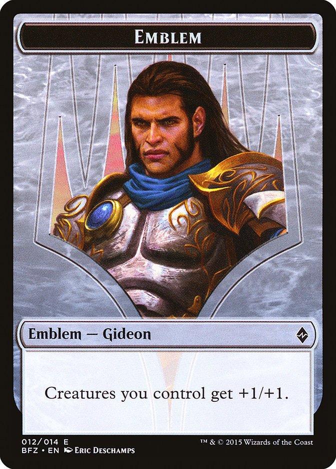 Gideon, Ally of Zendikar Emblem [Battle for Zendikar Tokens] | Rock City Comics