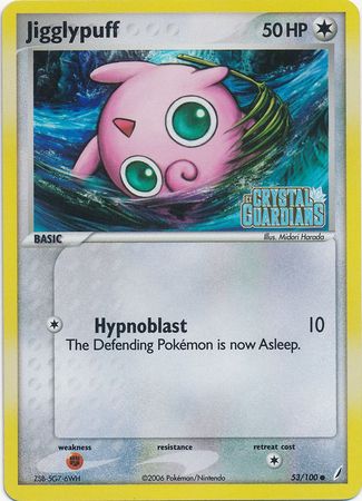 Jigglypuff (53/100) (Stamped) [EX: Crystal Guardians] | Rock City Comics