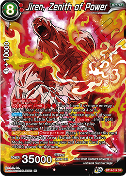 Jiren, Zenith of Power (BT14-014) [Cross Spirits] | Rock City Comics