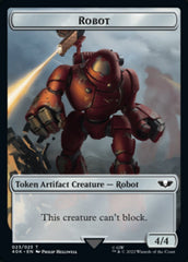 Astartes Warrior // Robot Double-sided Token (Surge Foil) [Universes Beyond: Warhammer 40,000 Tokens] | Rock City Comics