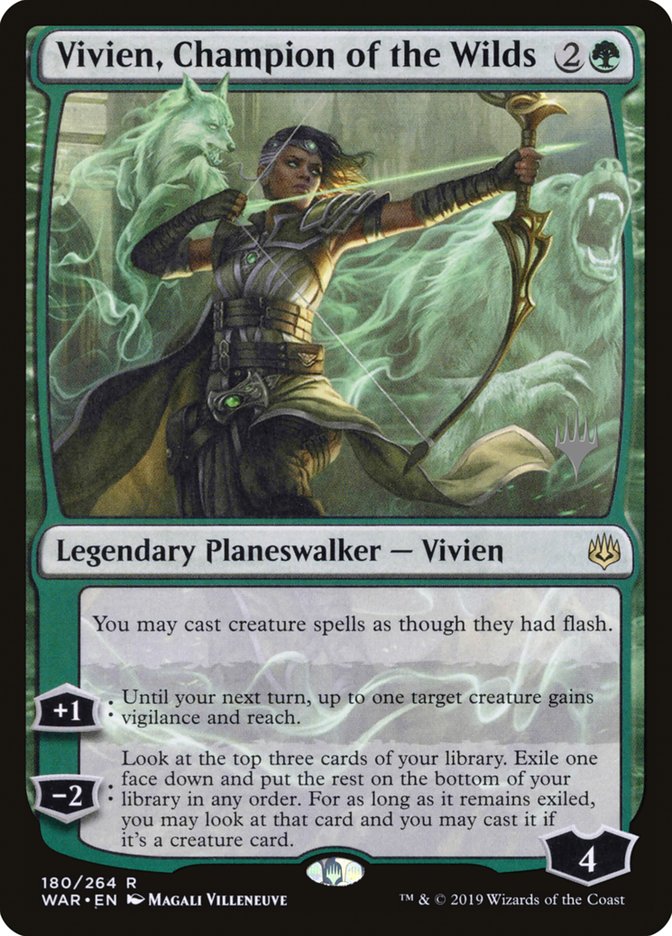 Vivien, Champion of the Wilds (Promo Pack) [War of the Spark Promos] | Rock City Comics