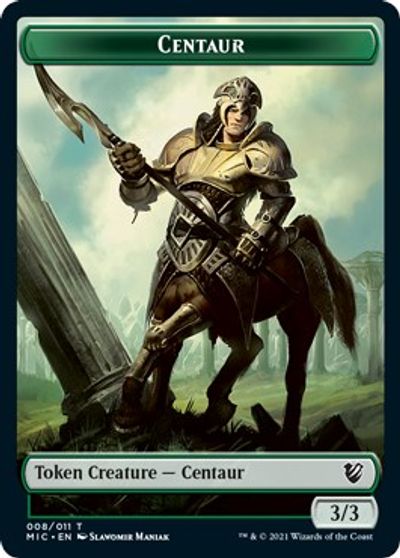 Centaur // Wolf Double-sided Token [Innistrad: Midnight Hunt Commander] | Rock City Comics