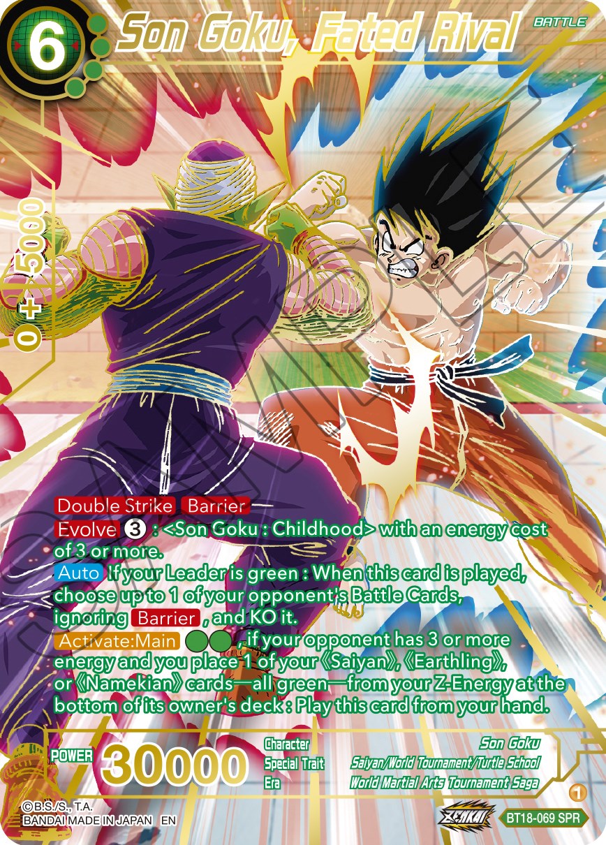 Son Goku, Fated Rival (SPR) (BT18-069) [Dawn of the Z-Legends] | Rock City Comics