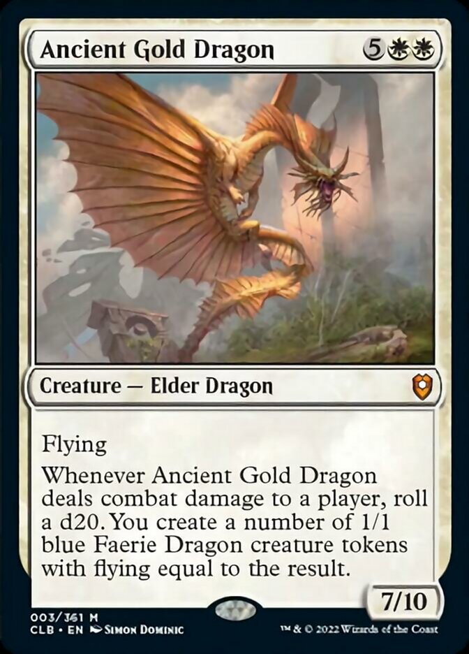 Ancient Gold Dragon [Commander Legends: Battle for Baldur's Gate] | Rock City Comics