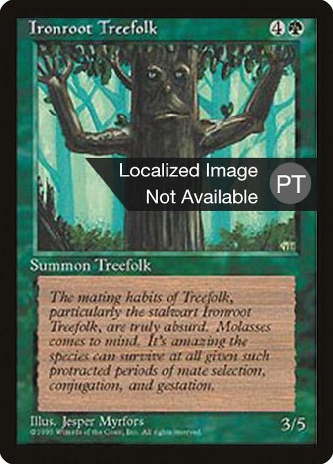 Ironroot Treefolk [Fourth Edition (Foreign Black Border)] | Rock City Comics