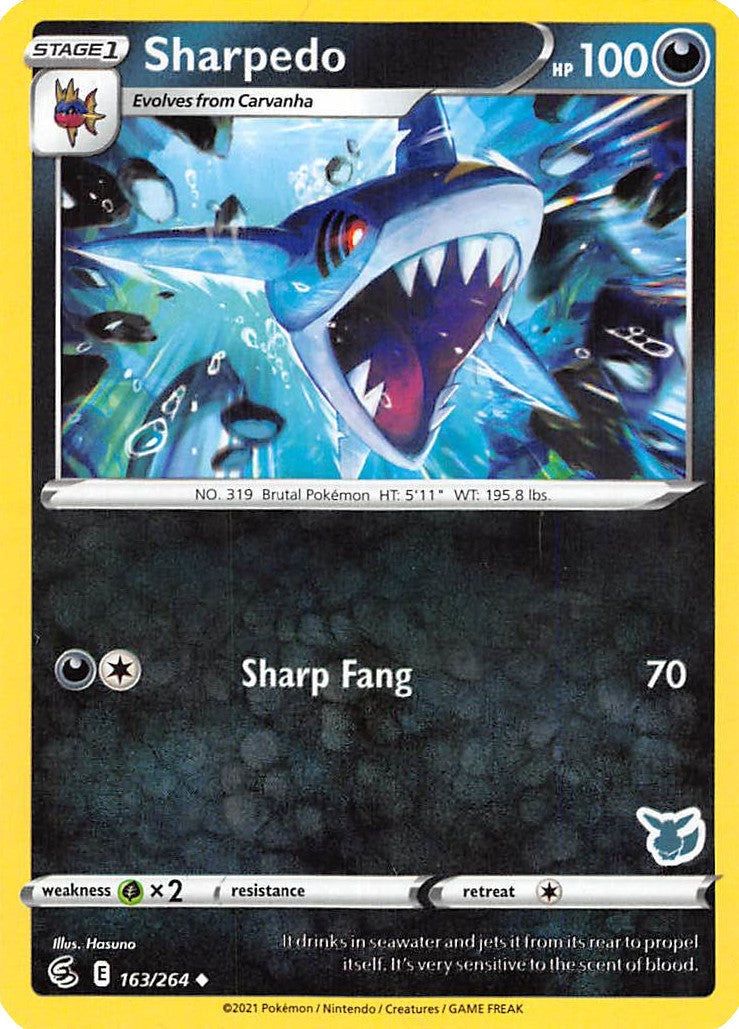 Sharpedo (163/264) (Eevee Deck) [Battle Academy 2022] | Rock City Comics