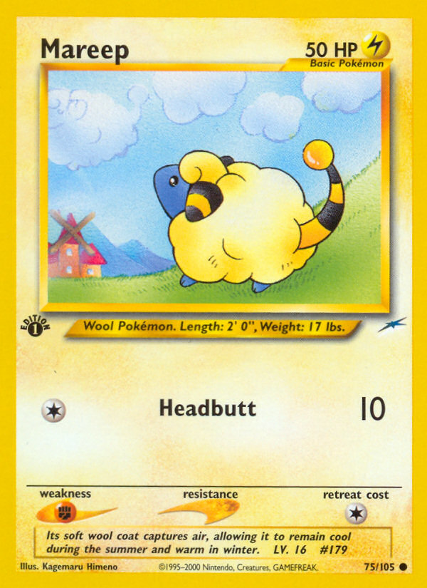 Mareep (75/105) [Neo Destiny 1st Edition] | Rock City Comics