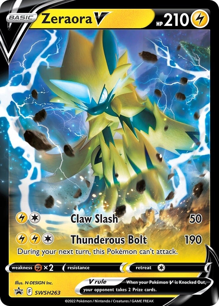 Zeraora V (SWSH263) [Sword & Shield: Black Star Promos] | Rock City Comics