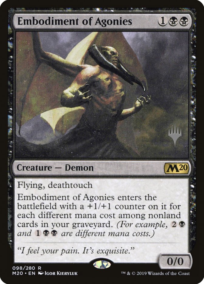 Embodiment of Agonies (Promo Pack) [Core Set 2020 Promos] | Rock City Comics