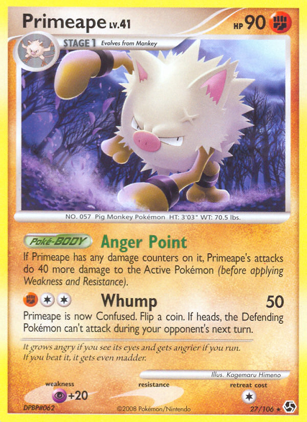 Primeape (27/106) [Diamond & Pearl: Great Encounters] | Rock City Comics