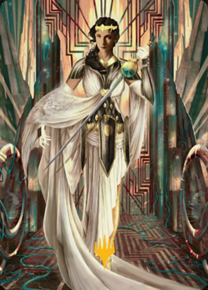 Elspeth Resplendent 2 Art Card (Gold-Stamped Signature) [Streets of New Capenna Art Series] | Rock City Comics