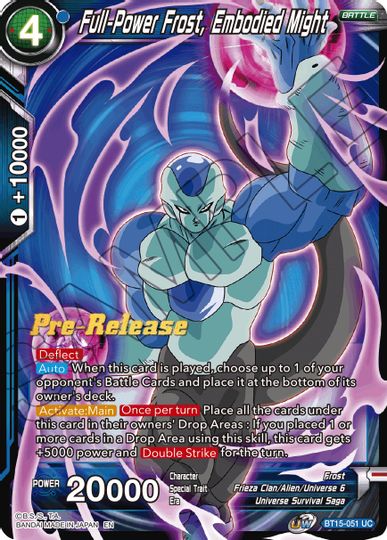 Full-Power Frost, Embodied Might (BT15-051) [Saiyan Showdown Prerelease Promos] | Rock City Comics