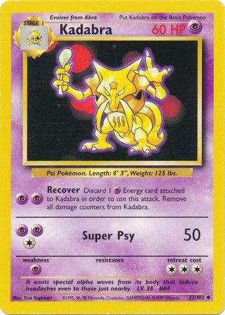 Kadabra (32/102) [Base Set Unlimited] | Rock City Comics