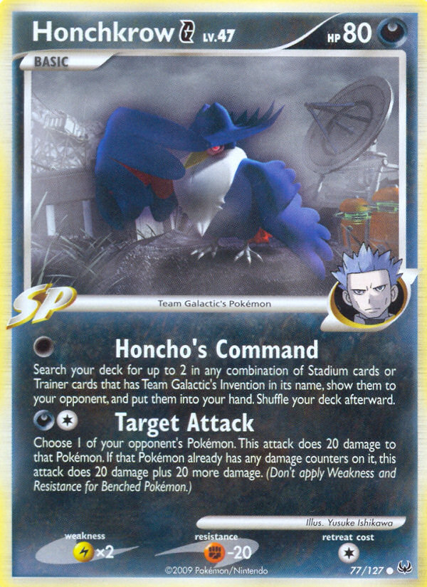 Honchkrow G (77/127) [Platinum: Base Set] | Rock City Comics