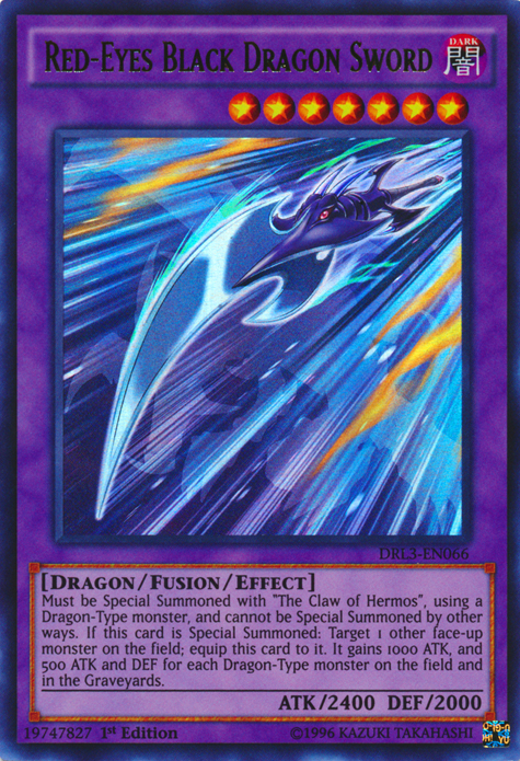 Red-Eyes Black Dragon Sword [DRL3-EN066] Ultra Rare | Rock City Comics