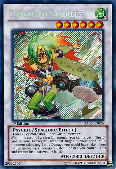 Daigusto Sphreez [HA06-EN024] Secret Rare | Rock City Comics