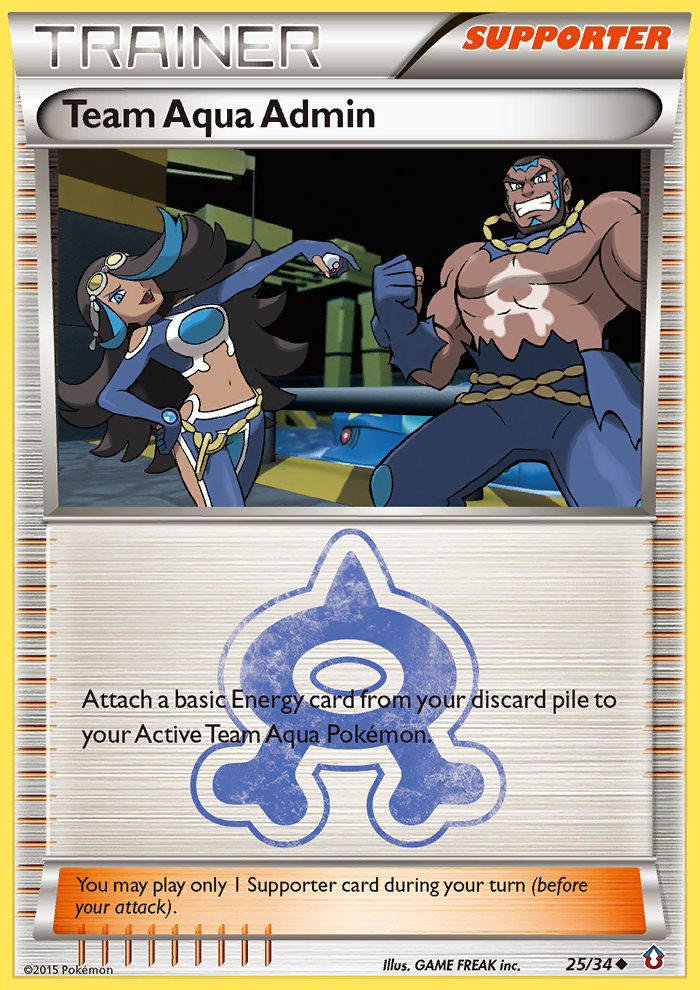 Team Aqua Admin (25/34) [XY: Double Crisis] | Rock City Comics