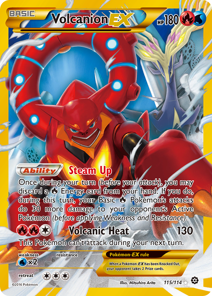 Volcanion EX (115/114) [XY: Steam Siege] | Rock City Comics