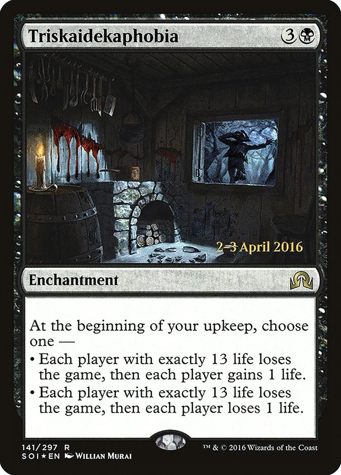 Triskaidekaphobia [Shadows over Innistrad Prerelease Promos] | Rock City Comics