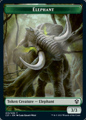 Frog Lizard // Elephant Token [Commander 2021 Tokens] | Rock City Comics