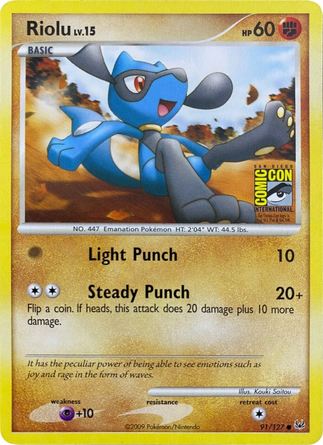 Riolu (91/127) (SDCC 2009) [Platinum: Base Set] | Rock City Comics