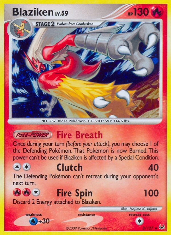 Blaziken (3/127) [Platinum: Base Set] | Rock City Comics