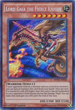 Lord Gaia the Fierce Knight [MVP1-ENS50] Secret Rare | Rock City Comics