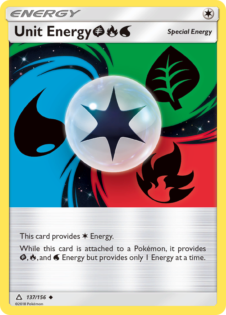 Unit Energy (137/156) (Grass, Fire, Water) [Sun & Moon: Ultra Prism] | Rock City Comics