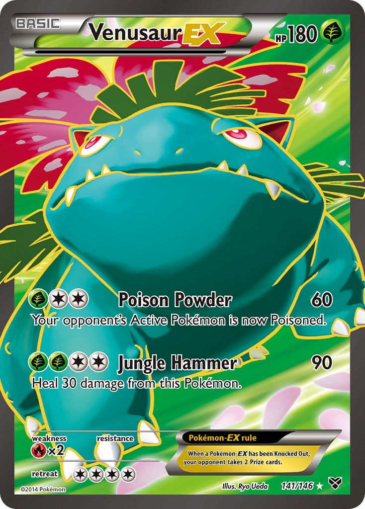 Venusaur EX (141/146) [XY: Base Set] | Rock City Comics