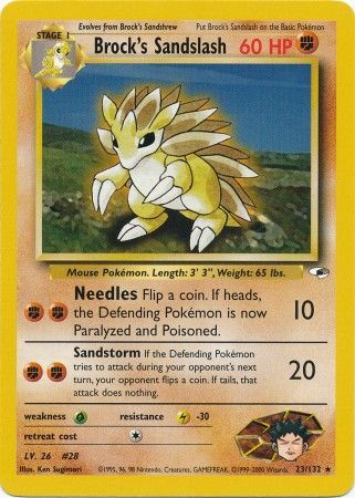 Brock's Sandslash (23/132) [Gym Heroes Unlimited] | Rock City Comics