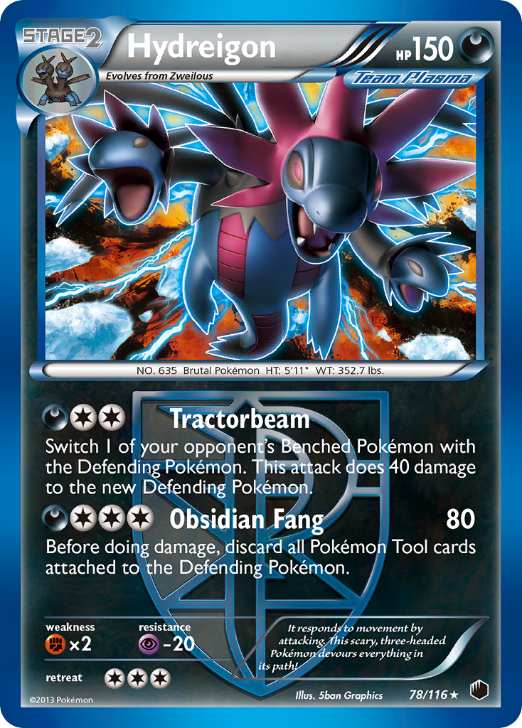 Hydreigon (78/116) [Black & White: Plasma Freeze] | Rock City Comics