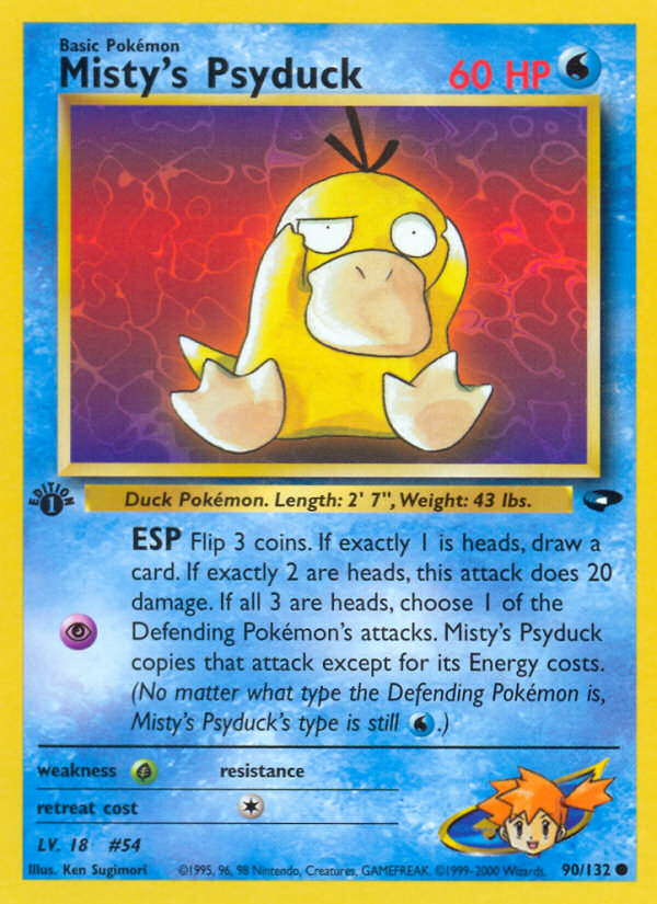 Misty's Psyduck (90/132) [Gym Challenge 1st Edition] | Rock City Comics