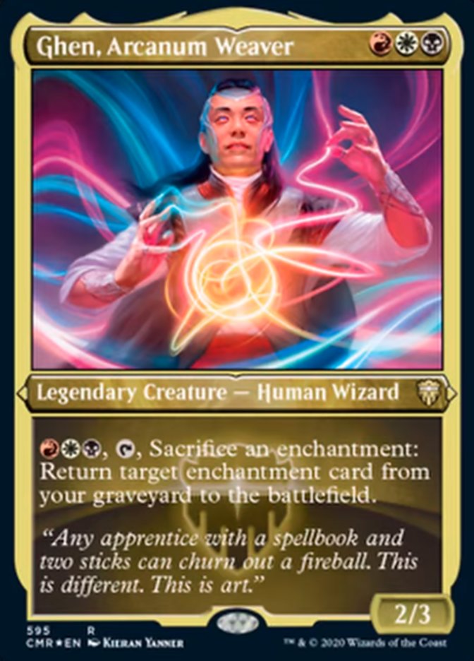 Ghen, Arcanum Weaver (Etched) [Commander Legends] | Rock City Comics