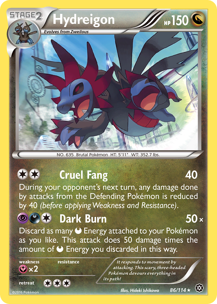 Hydreigon (86/114) [XY: Steam Siege] | Rock City Comics