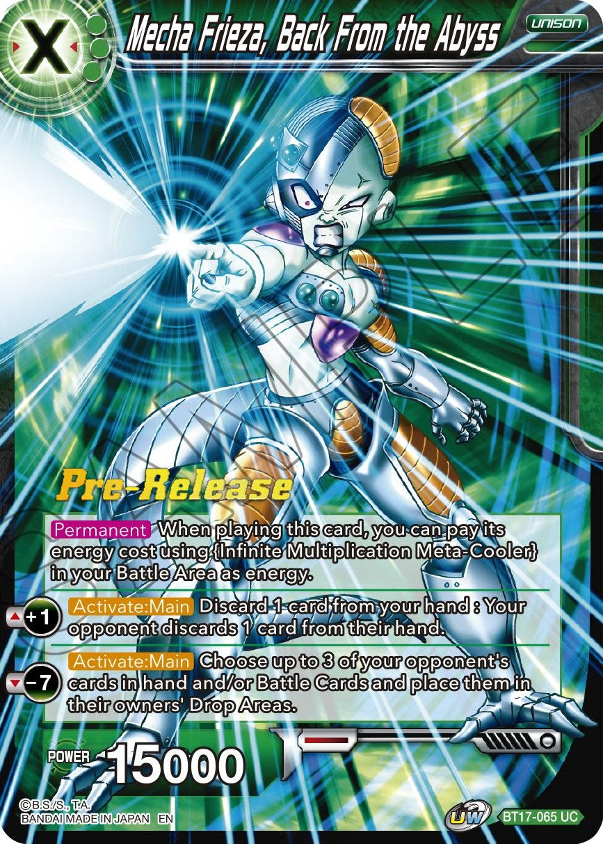 Mecha Frieza, Back From the Abyss (BT17-065) [Ultimate Squad Prerelease Promos] | Rock City Comics